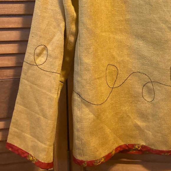 Vintage Canvasbacks by Lutron & Horsfield Mustard Linen Blazer - Picture 15 of 16